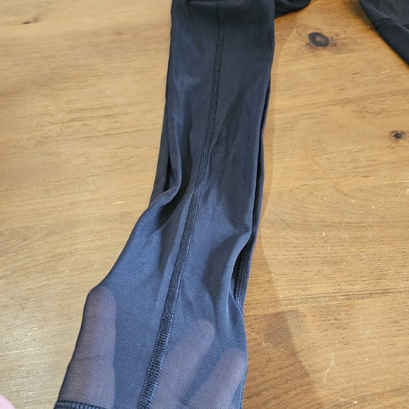Lululemon Lab Night Tight Black Size 6 Leggings Mesh Yoga Dance Limited Edition - Picture 9 of 11